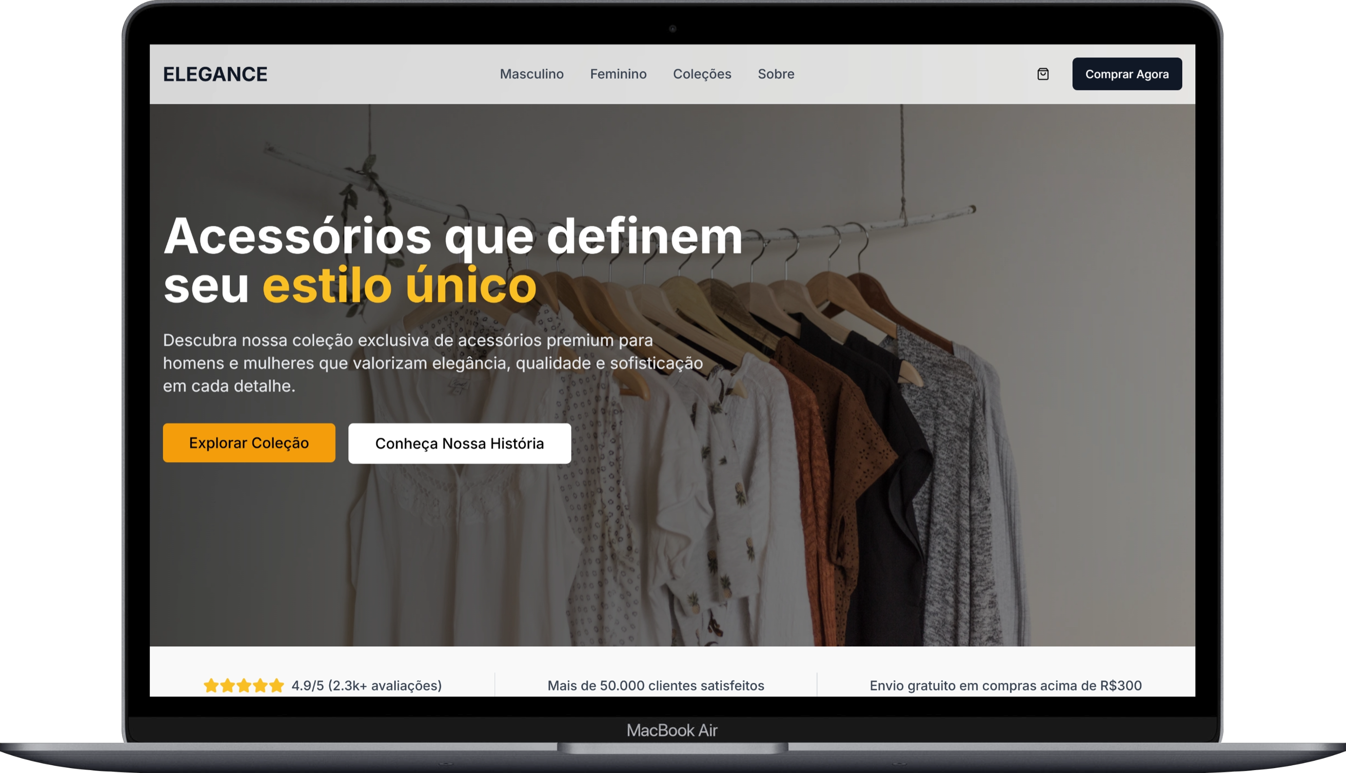 UX/UI E-commerce - Macbook View