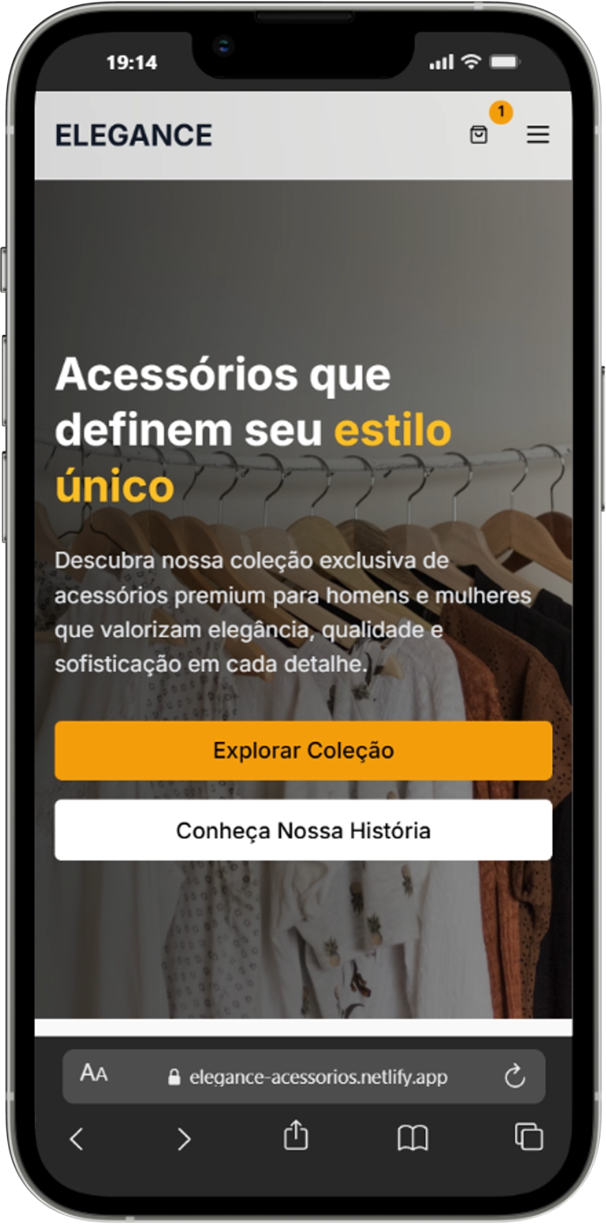 UX/UI E-commerce - iPhone View